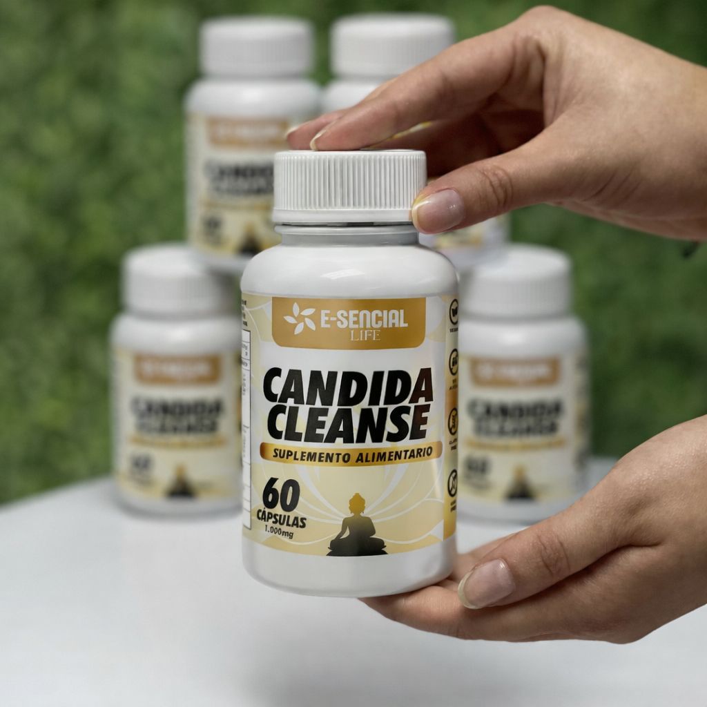 Candida Cleanse Detox 1000mg | Anti-Hinchazón y Hongo Cándida