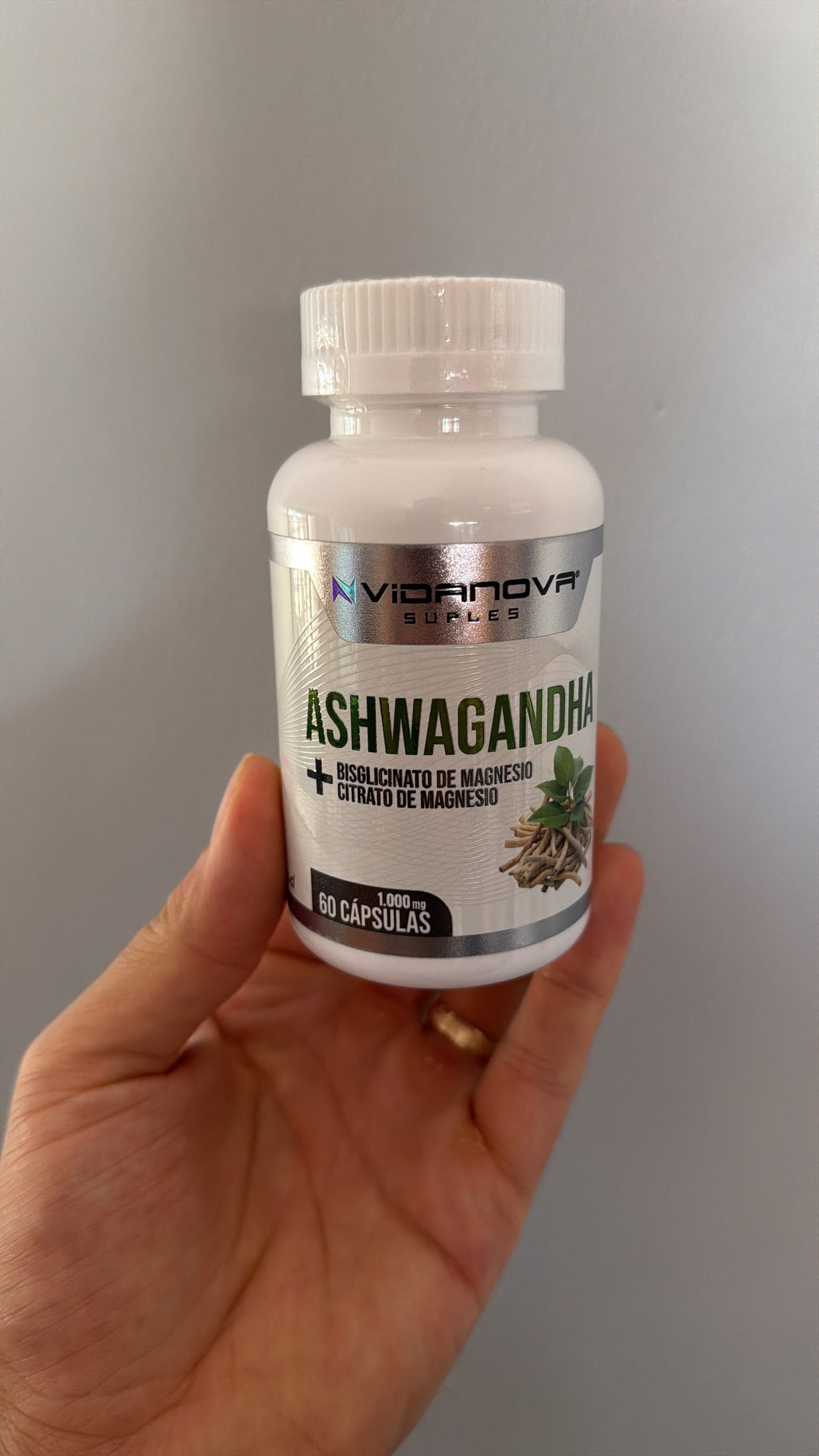 Ashwagandha + Magnesio 1000mg | Anti-Estrés y Sueño Profundo (60 Caps)