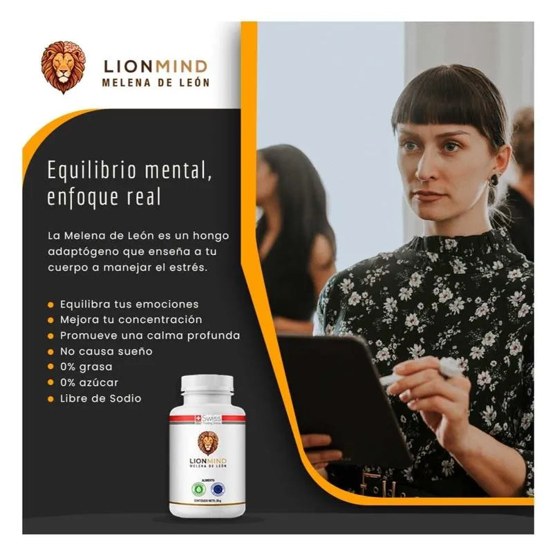 LionMind Melena de León | Foco y Memoria (Tratamiento 2 Meses)