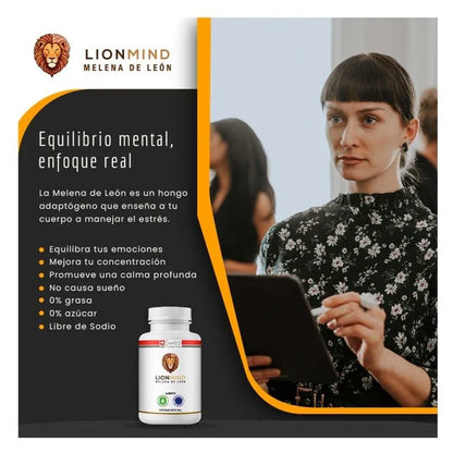 LionMind Melena de León | Foco y Memoria (Tratamiento 2 Meses)