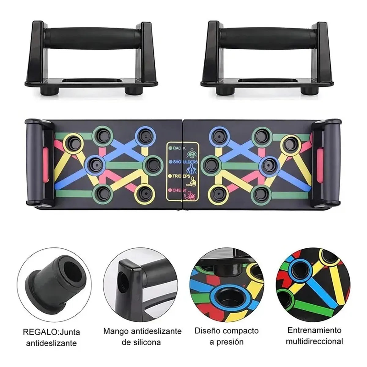 Tabla de Flexiones Push Up 9 en 1 - Gimnasio en Casa