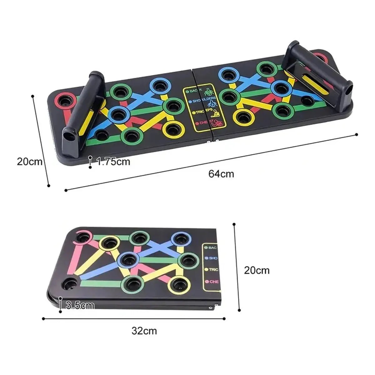 Tabla de Flexiones Push Up 9 en 1 - Gimnasio en Casa